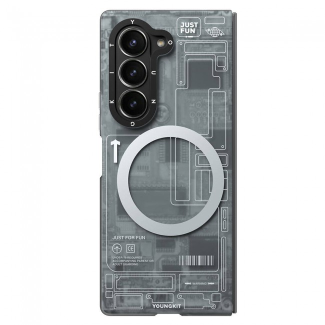 Galaxy Z Fold 6 Kılıf Magsafe Şarj Özellikli Youngkit Technology Serisi Kapak Galaxy Z Fold 6 Kılıf Magsafe Şarj Özellikli Youngkit Technology Serisi Kapak