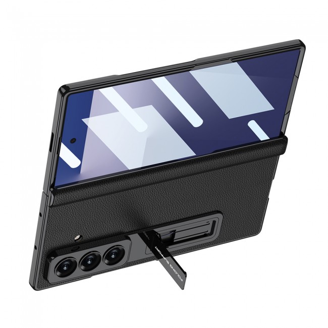 Galaxy Z Fold 7 Kılıf Deri Standlı Zore Kıpta Premium Kılıf Galaxy Z Fold 7 Kılıf Deri Standlı Zore Kıpta Premium Kılıf