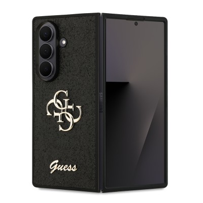 Bal-z Galaxy Z Fold 7 Kılıf Guess Orjinal Lisanslı 4G Büyük Metal Logolu Glitter Kapak
