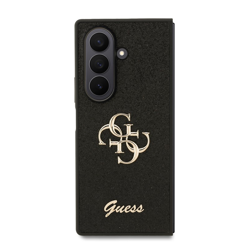 Bal-z Galaxy Z Fold 7 Kılıf Guess Orjinal Lisanslı 4G Büyük Metal Logolu Glitter Kapak