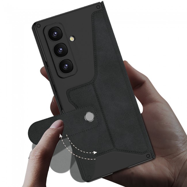 Galaxy Z Fold 7 Kılıf Kamera Korumalı Kadife Tasarımlı Zore Kıpta Kalem Bölmeli Fest Kapak Galaxy Z Fold 7 Kılıf Kamera Korumalı Kadife Tasarımlı Zore Kıpta Kalem Bölmeli Fest Kapak