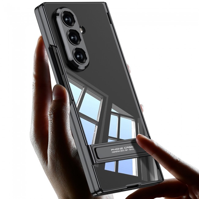 Galaxy Z Fold 7 Kılıf Kamera Korumalı Şeffaf Tasarımlı Zore Lego Standlı Kapak Galaxy Z Fold 7 Kılıf Kamera Korumalı Şeffaf Tasarımlı Zore Lego Standlı Kapak