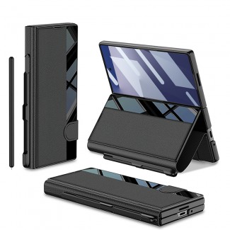 Galaxy Z Fold 7 Kılıf Kamera Korumalı Zore Kıpta Aynalı Kalem Bölmeli Fest Kapak Galaxy Z Fold 7 Kılıf Kamera Korumalı Zore Kıpta Aynalı Kalem Bölmeli Fest Kapak