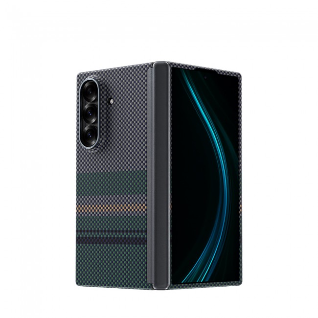 Galaxy Z Fold 7 Kılıf M-safe Şarj Özellikli Karbon Fiber Tasarımlı Benks Aurora ArmorAir Kevlar Kapak Galaxy Z Fold 7 Kılıf M-safe Şarj Özellikli Karbon Fiber Tasarımlı Benks Aurora ArmorAir Kevlar Kapak