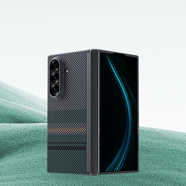 Galaxy Z Fold 7 Kılıf M-safe Şarj Özellikli Karbon Fiber Tasarımlı Benks Aurora ArmorAir Kevlar Kapak Galaxy Z Fold 7 Kılıf M-safe Şarj Özellikli Karbon Fiber Tasarımlı Benks Aurora ArmorAir Kevlar Kapak