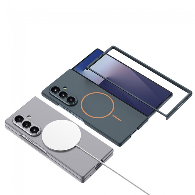 Galaxy Z Fold 7 Kılıf Wireless Şarj Özellikli Zore Kıpta M-safe Kapak Galaxy Z Fold 7 Kılıf Wireless Şarj Özellikli Zore Kıpta M-safe Kapak