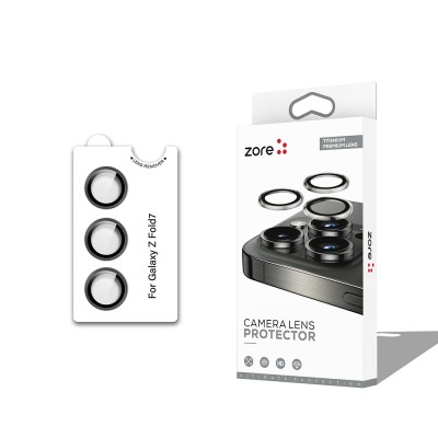 Bal-z Galaxy Z Fold 7  CL-12 Premium Safir Parmak İzi Bırakmayan Anti-Reflective Kamera Lens Koruyucu