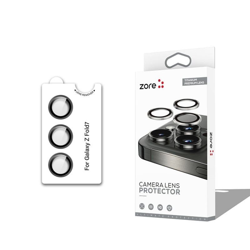 Bal-z Galaxy Z Fold 7  CL-12 Premium Safir Parmak İzi Bırakmayan Anti-Reflective Kamera Lens Koruyucu