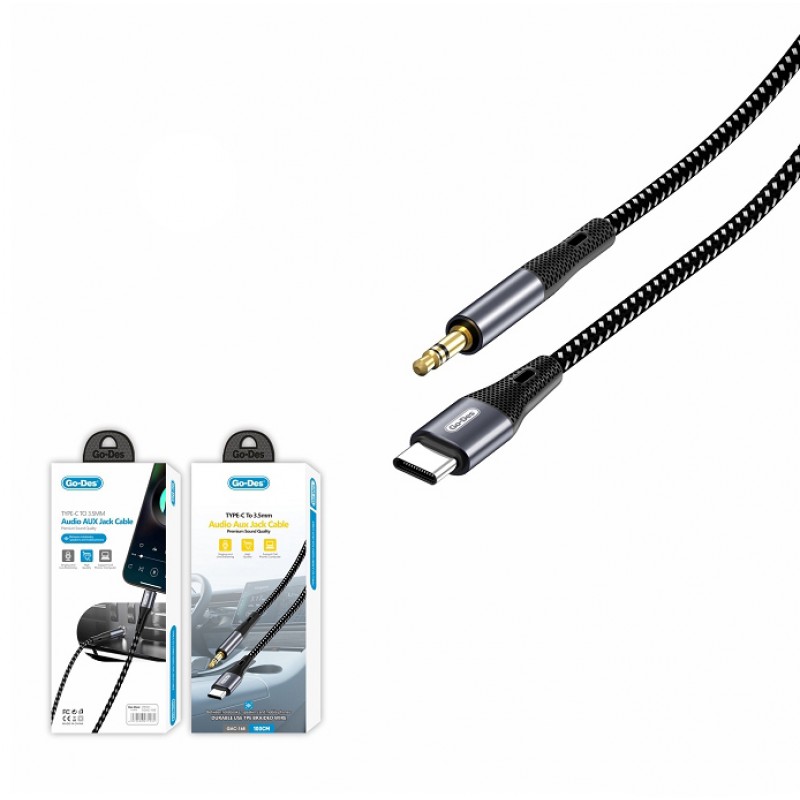 Bal-z Go Des GAC-168 Type-C to 3.5mm AUX Audio Kablo 1M