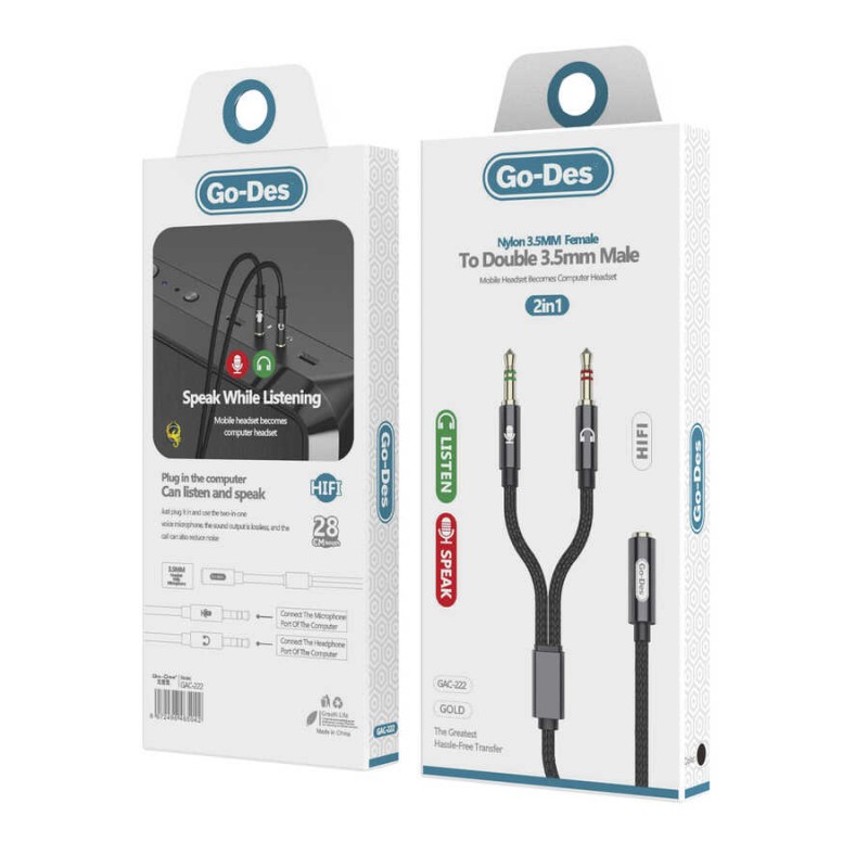 Bal-z ​Go Des GAC-222 Mikrofonlu Kulaklık Dönüştürücü