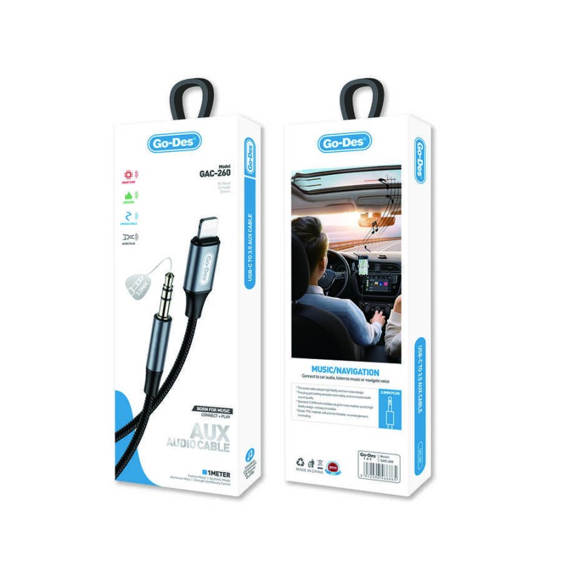 Bal-z Go Des GAC-260 Lightning Aux Ses Kablosu 1 metre