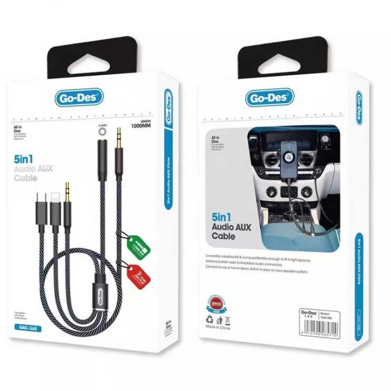 Bal-z ​Go Des GAC-368 5 in 1 Aux Audio Kablo