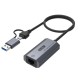 Go Des GD-6836 RJ45 to Type-C ve USB-A Gigabit Ethernet Dönüştürücü Kablo 1000Mbps 50cm Go Des GD-6836 RJ45 to Type-C ve USB-A Gigabit Ethernet Dönüştürücü Kablo 1000Mbps 50cm
