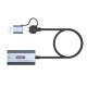 Go Des GD-6836 RJ45 to Type-C ve USB-A Gigabit Ethernet Dönüştürücü Kablo 1000Mbps 50cm Go Des GD-6836 RJ45 to Type-C ve USB-A Gigabit Ethernet Dönüştürücü Kablo 1000Mbps 50cm