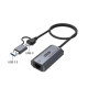Go Des GD-6836 RJ45 to Type-C ve USB-A Gigabit Ethernet Dönüştürücü Kablo 1000Mbps 50cm Go Des GD-6836 RJ45 to Type-C ve USB-A Gigabit Ethernet Dönüştürücü Kablo 1000Mbps 50cm