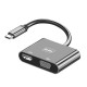 Go Des GD-8280 Type-C To HDTV+VGA Dönüştürücü Go Des GD-8280 Type-C To HDTV+VGA Dönüştürücü