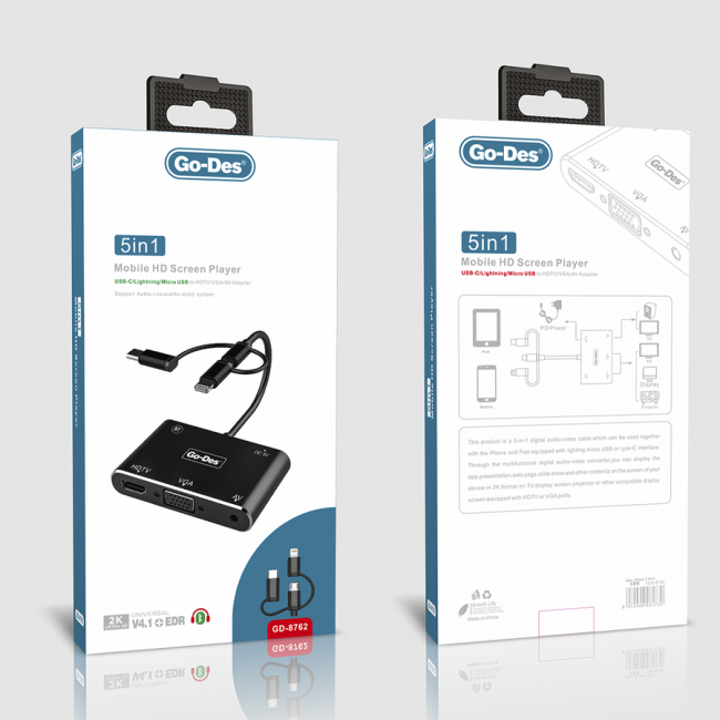 Go Des GD-8762 5 in 1 Mobile HD Screen Player Go Des GD-8762 5 in 1 Mobile HD Screen Player