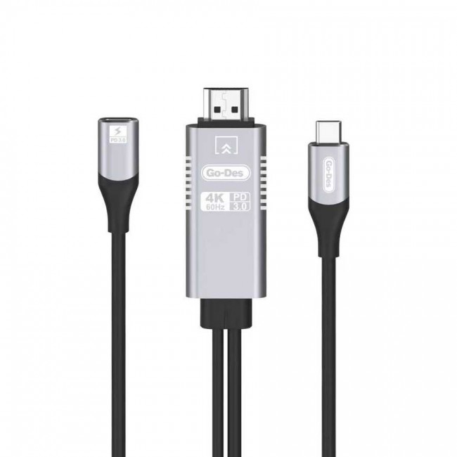 Go Des GD-8770 Type-C To HDMI Kablo Go Des GD-8770 Type-C To HDMI Kablo