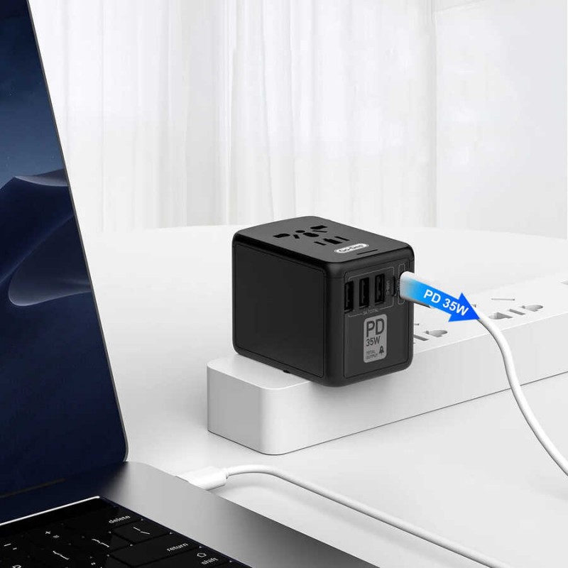 Bal-z Go Des GD-B616 Çoklu Universal TR/US/UK/AUS/EU Uyumlu Şarj Adaptörü Max 35W