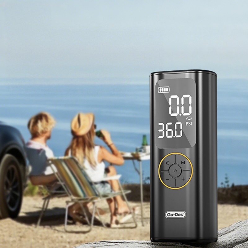 Bal-z Go Des GD-B638 LED Işıklı Araç Hava Kompresörü ve Powerbank 12V