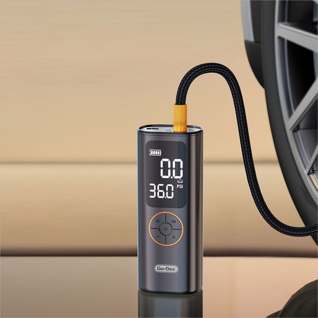 Go Des GD-B638 LED Işıklı Araç Hava Kompresörü ve Powerbank 12V Go Des GD-B638 LED Işıklı Araç Hava Kompresörü ve Powerbank 12V