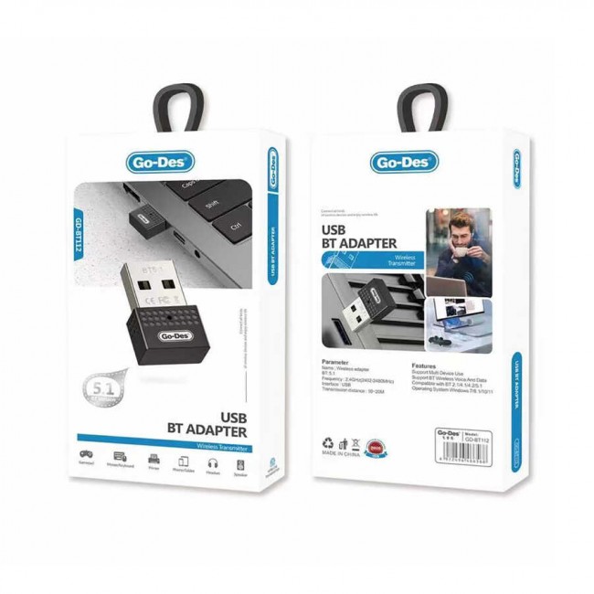 Go Des GD-BT112 USB Bluetooth Adaptör Go Des GD-BT112 USB Bluetooth Adaptör