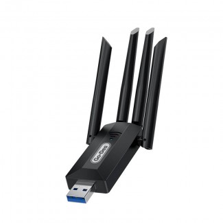 Go Des GD-BT318 Çift Bantlı 1200m 300Mbps 4 Antenli Kablosuz İnternet Sağlayıcı USB WiFi Adaptör Go Des GD-BT318 Çift Bantlı 1200m 300Mbps 4 Antenli Kablosuz İnternet Sağlayıcı USB WiFi Adaptör