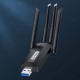 Go Des GD-BT318 Çift Bantlı 1200m 300Mbps 4 Antenli Kablosuz İnternet Sağlayıcı USB WiFi Adaptör Go Des GD-BT318 Çift Bantlı 1200m 300Mbps 4 Antenli Kablosuz İnternet Sağlayıcı USB WiFi Adaptör