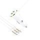 Go Des GD-CC202 5 in 1 5A Hızlı Şarj Çift USB-A ve Micro Type-C Lightning Kablolu Araç Şarj Aleti Go Des GD-CC202 5 in 1 5A Hızlı Şarj Çift USB-A ve Micro Type-C Lightning Kablolu Araç Şarj Aleti
