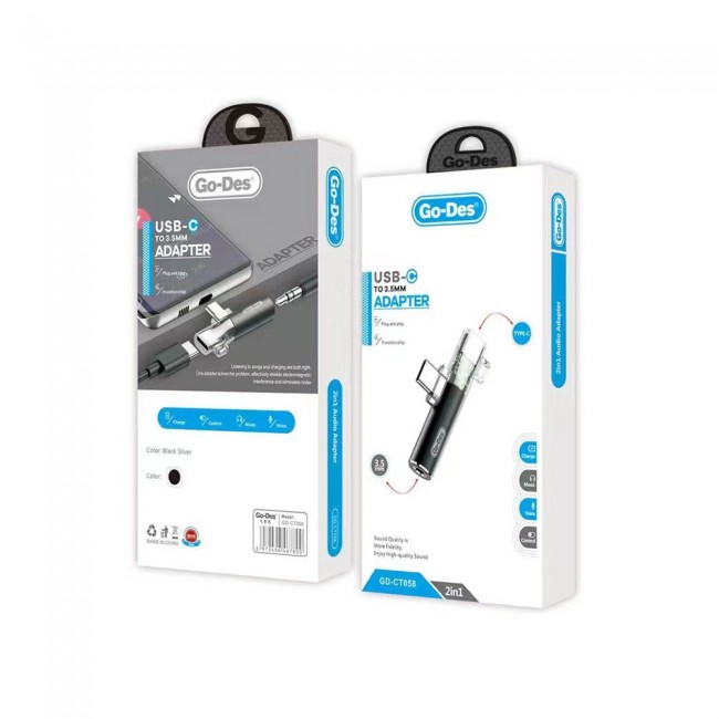 Go Des GD-CT058 Type-C To 3.5mm Dönüştürücü Go Des GD-CT058 Type-C To 3.5mm Dönüştürücü