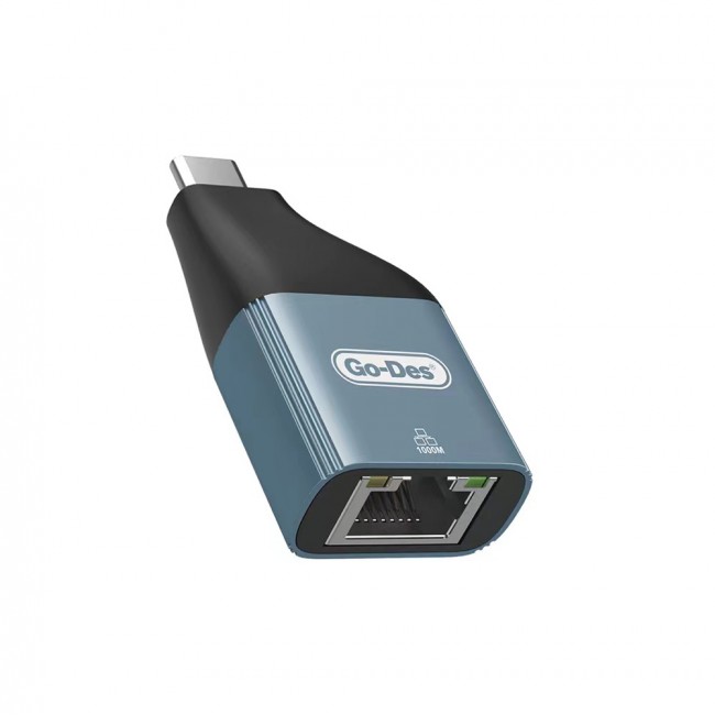 Go Des GD-CT061 RJ45 to Type-C Ethernet Dönüştürücü OTG 100Mbps Go Des GD-CT061 RJ45 to Type-C Ethernet Dönüştürücü OTG 100Mbps