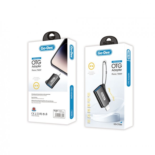 Go Des GD-CT066 USB-A to Lightning OTG Adaptör Go Des GD-CT066 USB-A to Lightning OTG Adaptör