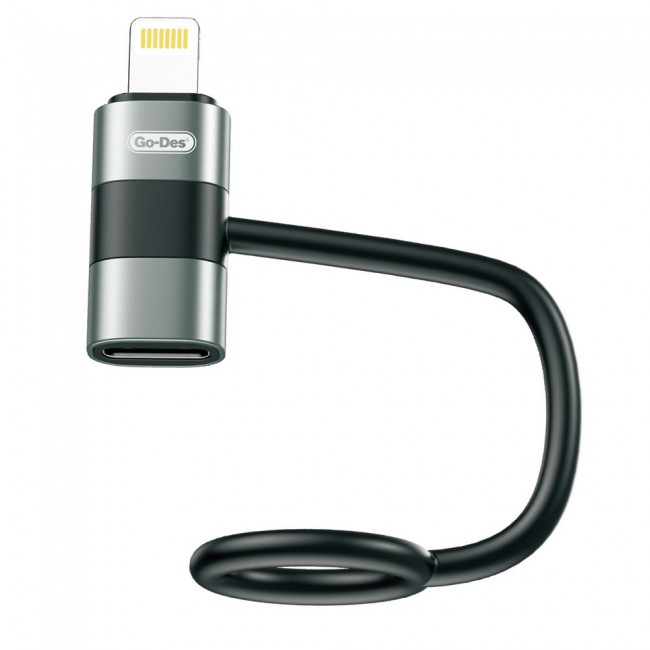 Go-Des GD-CT068 Lightning to Type-C Data Ve Hızlı Şarj Adaptörü Go-Des GD-CT068 Lightning to Type-C Data Ve Hızlı Şarj Adaptörü