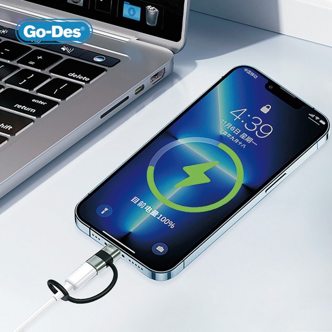 Go-Des GD-CT068 Lightning to Type-C Data Ve Hızlı Şarj Adaptörü Go-Des GD-CT068 Lightning to Type-C Data Ve Hızlı Şarj Adaptörü