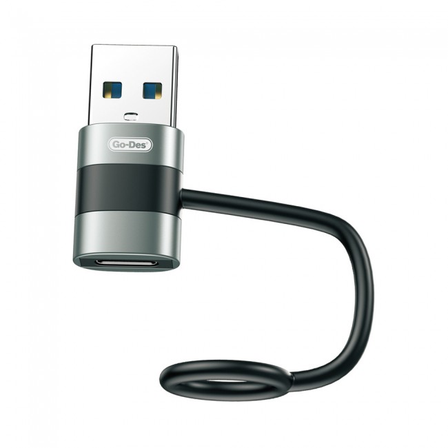 Go-Des GD-CT069 USB 3.0 to Type-C Data Ve Hızlı Şarj Adaptörü Go-Des GD-CT069 USB 3.0 to Type-C Data Ve Hızlı Şarj Adaptörü