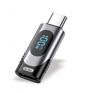 Go Des GD-CT072 Type-C to Type-C Dijital LED Göstergeli Hızlı Şarj Adaptörü 100W Go Des GD-CT072 Type-C to Type-C Dijital LED Göstergeli Hızlı Şarj Adaptörü 100W