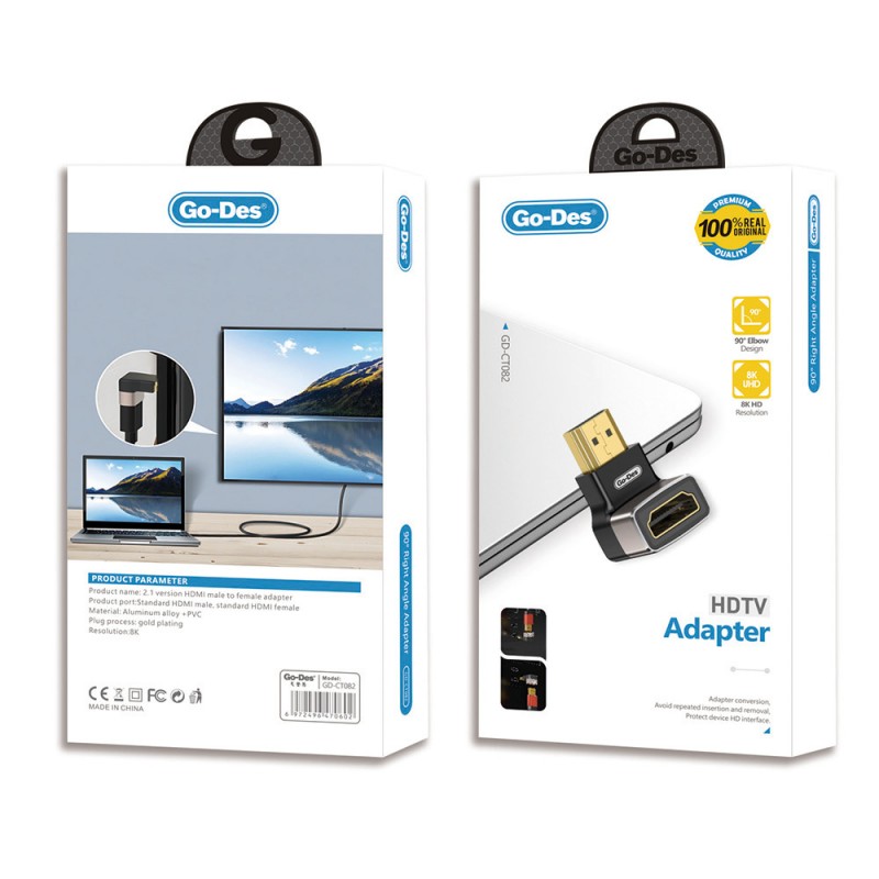 Bal-z Go Des GD-CT082 HDTV HDMI Adaptör 8K HD 2.1 Versiyon Görüntü Aktarım Cihazı