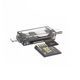 Go Des GD-DK007 Type-C & Lightning Çıkışlı 4 in 1 OTG Hafıza Kart Okuyucu Go Des GD-DK007 Type-C & Lightning Çıkışlı 4 in 1 OTG Hafıza Kart Okuyucu