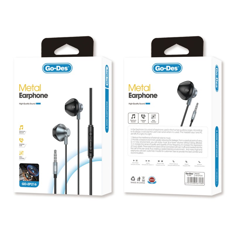 Bal-z Go Des GD-EP216 3.5mm Metal Kulaklık