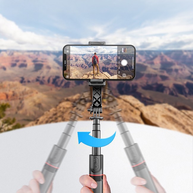 Go-Des GD-F06 Bluetooth Kumandalı Teleskopik Tripodlu Sarsılma Engelleyicili Selfie Çubuğu Go-Des GD-F06 Bluetooth Kumandalı Teleskopik Tripodlu Sarsılma Engelleyicili Selfie Çubuğu