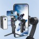 Go Des GD-F11 3 Eksenli El Tipi Yüz Tanıma Takip Özellikli Led Işıklandırma Aparatlı Gimbal Stabilizatör
