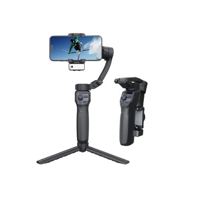 Bal-z Go Des GD-F11 3 Eksenli El Tipi Yüz Tanıma Takip Özellikli Led Işıklandırma Aparatlı Gimbal Stabilizatör