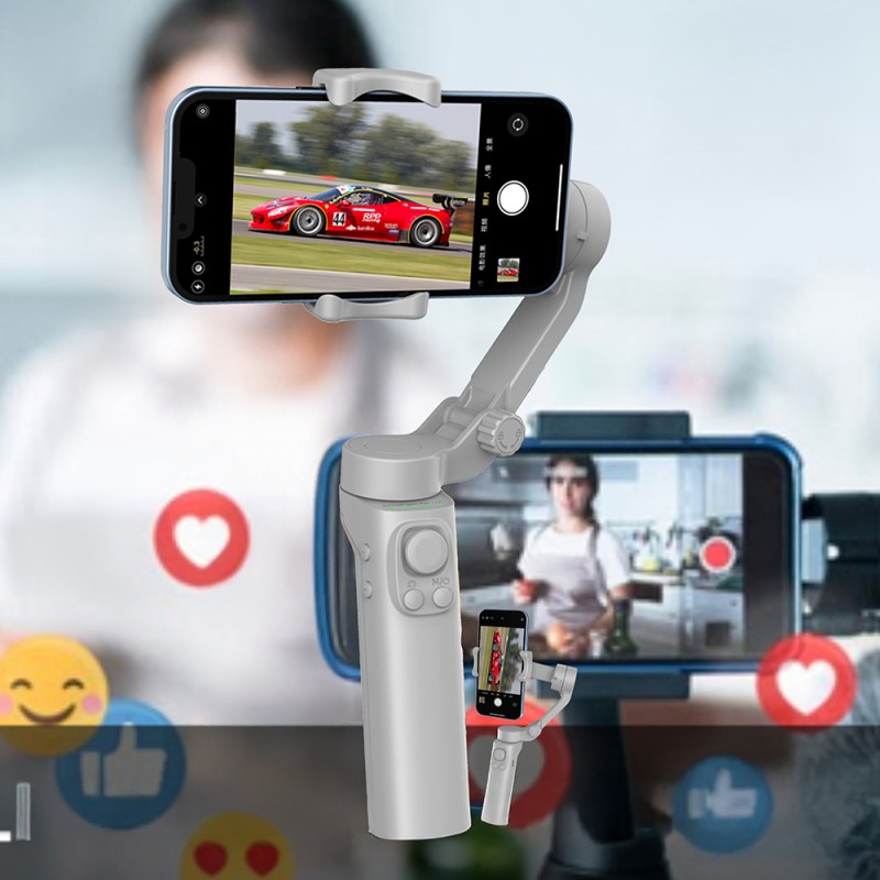 Bal-z Go Des GD-F5 3 Eksenli El Tipi Yüz Tanıma Takip Özellikli Gimbal Stabilizatör