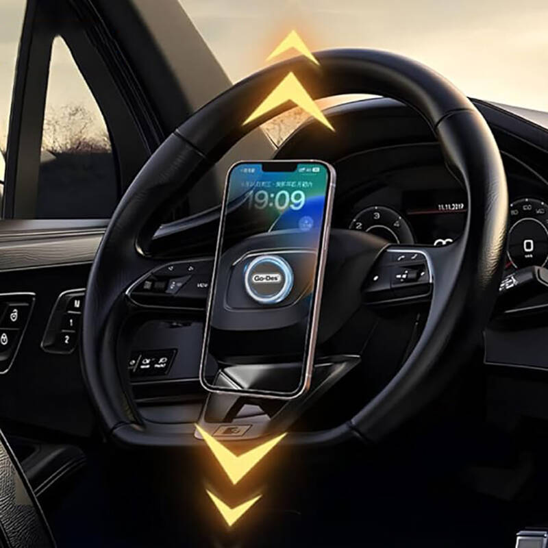 Bal-z Go Des GD-HD307 Jiroskobik Sabitleme Özellikli Magnetik Direksiyon Tasarım Araç Telefon Tutucu