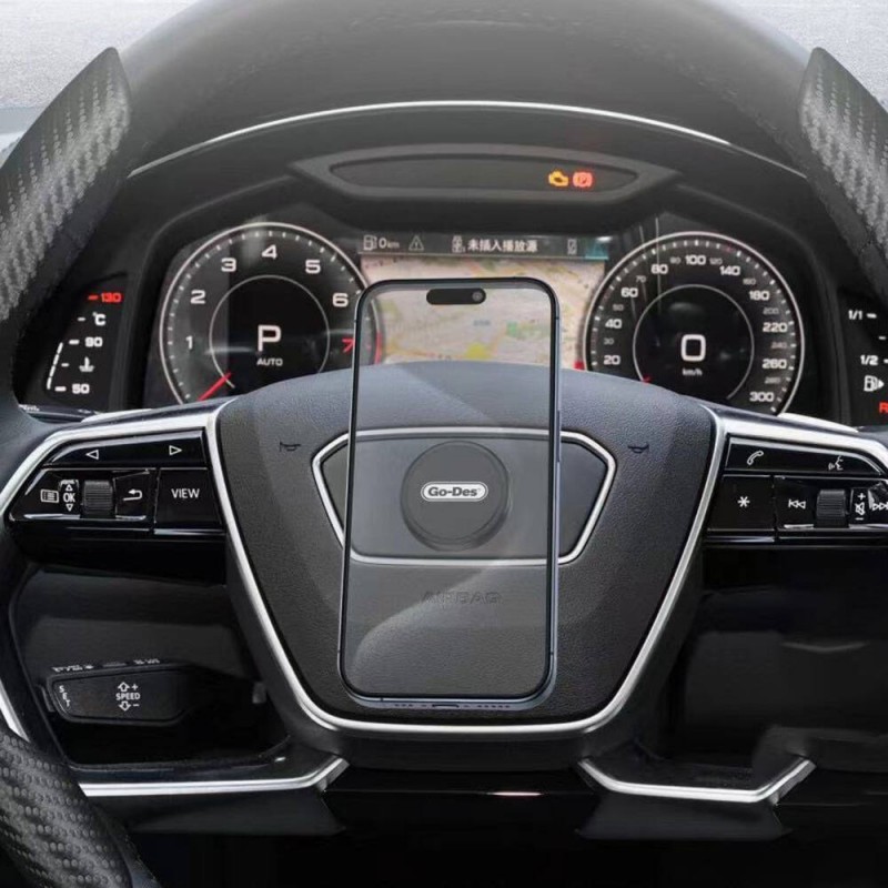 Bal-z Go Des GD-HD307 Jiroskobik Sabitleme Özellikli Magnetik Direksiyon Tasarım Araç Telefon Tutucu