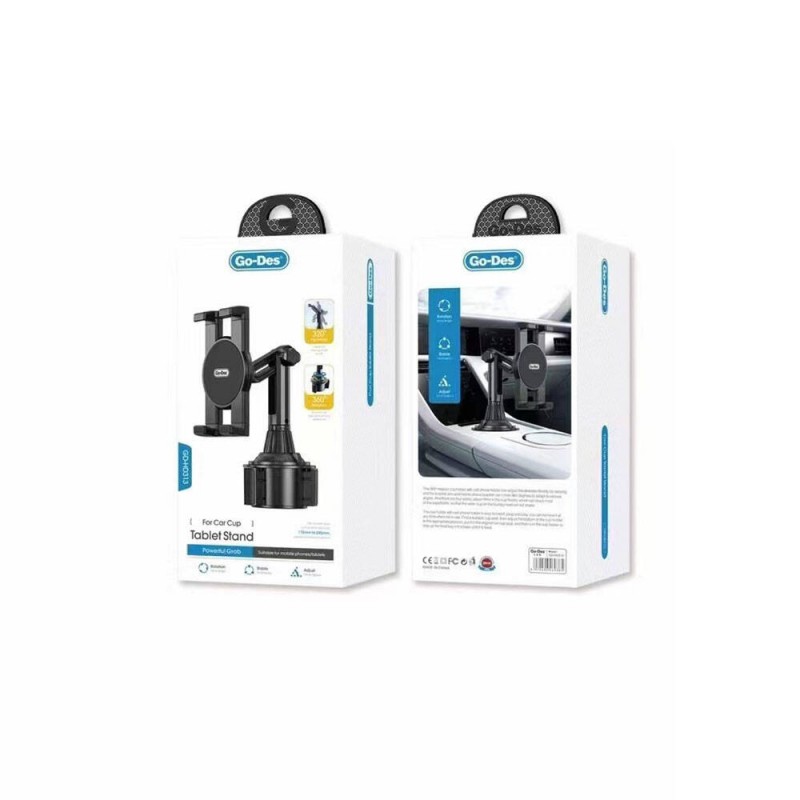 Bal-z Go Des GD-HD313 Araç İçi Telefon Tutucu 360 Oynar Başlıklı Bardaklık Tipi Tutucu