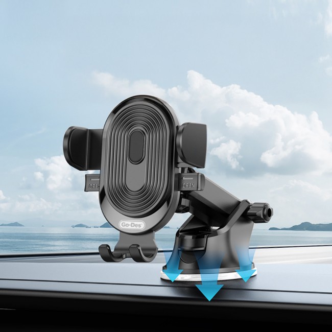 Go Des GD-HD353 360 Derece Dönebilen Vakumlu Tasarım Araç İçi Telefon Tutucu Go Des GD-HD353 360 Derece Dönebilen Vakumlu Tasarım Araç İçi Telefon Tutucu