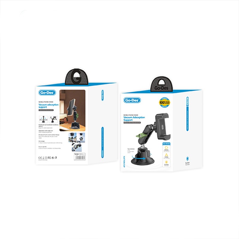 Bal-z Go Des GD-HD362 360 Derece Dönebilen Vakumlu Tasarım Araç İçi Telefon Tutucu