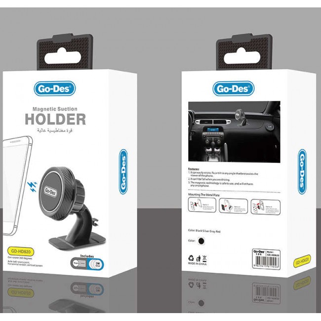 Go Des GD-HD620 Magnetik Araç Telefon Tutucu Go Des GD-HD620 Magnetik Araç Telefon Tutucu