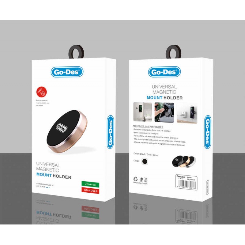 Bal-z Go Des GD-HD626 Araç İçi Magnetik Telefon Tutucu Yapıştırmalı Tasarım